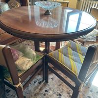 Tavolo rotondo allungabile vintage