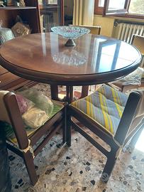 Tavolo rotondo allungabile vintage