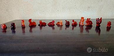 Set Completo 12 Segni Zodiaco Cinese in corniola