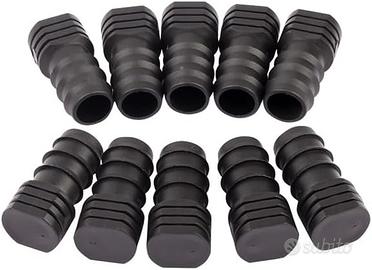 10 Tappi Terminali 16 mm per Tubi Irrigazione PE