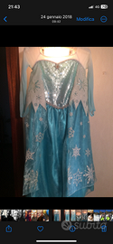 Abito carnevale Frozen originale Disney età 6 anni