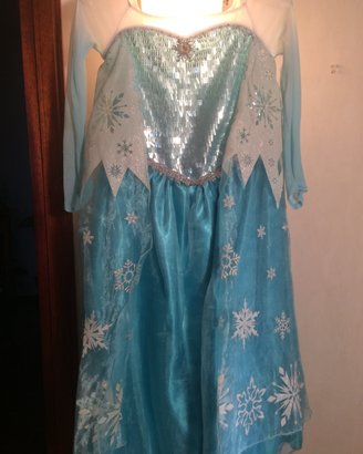 Abito carnevale Frozen originale Disney età 6 anni