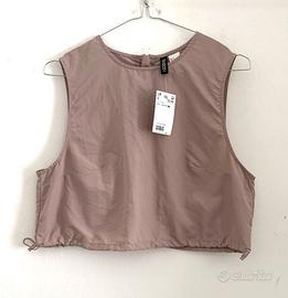 Top corto senza maniche Divided H&M tg M