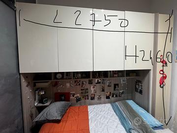 Cameretta a ponte con letto