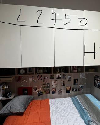 Cameretta a ponte con letto