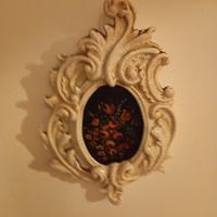 cornice in ceramica con tecnica craquelé 