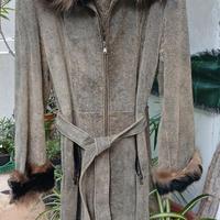 Spolverino Vintage in vera pelle martellata