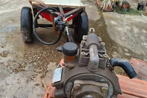 Botte piu pompa  a pressione x motocoltivatore