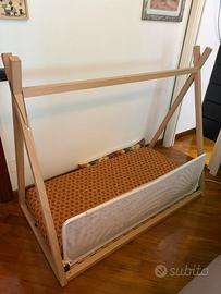 Letto montessoriano legno alta qualità