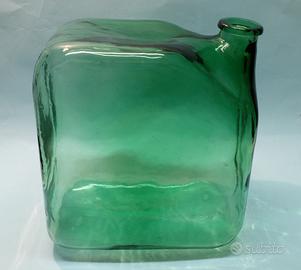 Tanica vetro verde Empoli contenitore vaso UNICO
