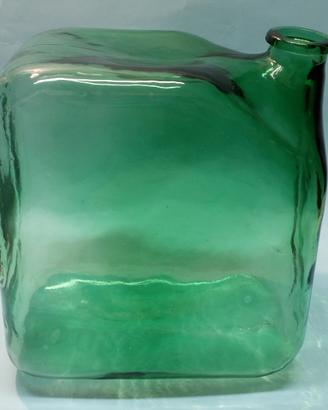 Contenitore Tanica Vetro Verde Brevettato VINTAGE