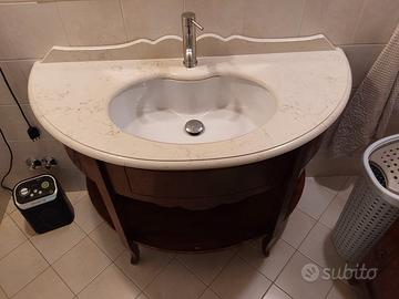 Mobile antico bagno semicircolare 