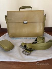 Borsa Piquadro in pelle verde