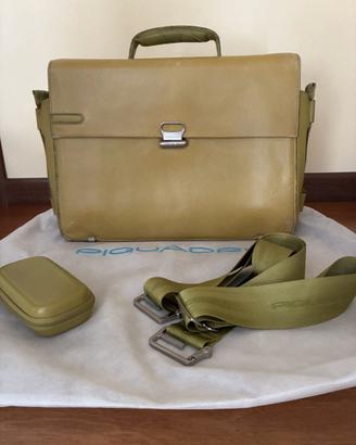 Borsa Piquadro in pelle verde