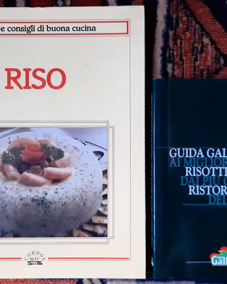 DUE libri illustrati di ricette col RISO = 5€