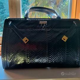 Borsa modello birkin coccodrillo nera