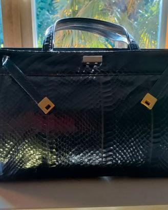 Borsa modello birkin coccodrillo nera