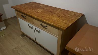VARDE IKEA MOBILE BIANCO  E LEGNO