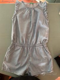 Tuta jeans bambina Benetton