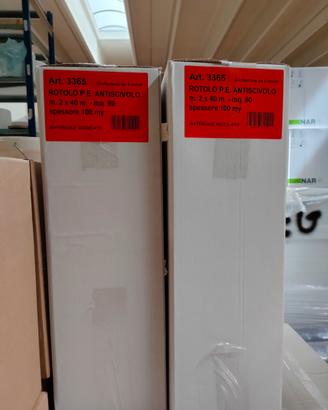 7 scatole ROTOLI COPRITUTTO 2x40  100  micron