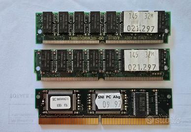 moduli memorie Ram vintage