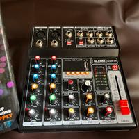 Mixer audio glemm mxp  05 + usb + dsp