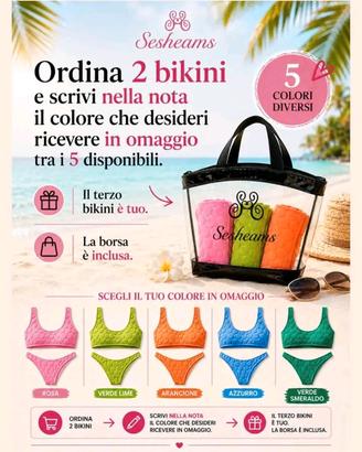 due a scelta + uno in omaggio e borsa in omaggio 