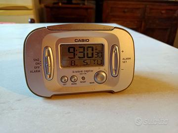 orologio sveglia casio