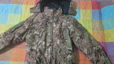 Bomber vegetato impermeabile giacca parka taglia M