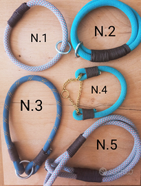 Collare cane personalizzato con corda d'arrampicat