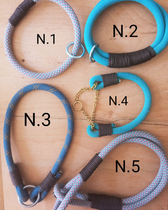 Collare cane personalizzato con corda d'arrampicat