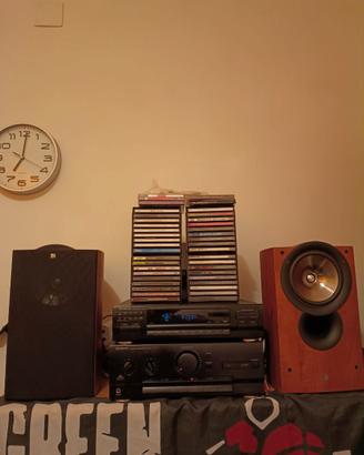 Stereo Kenwood con autoportanti kef