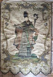 antico stendardo devozionale settecentesco