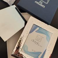 Cornice argentata specchio argento foto cerimonia