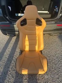 Sports Seat 'RK' – Faux Leather Beige – Reclining