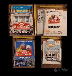 4x Road book rally 46° 47° 49° 50° Rallye Sanremo