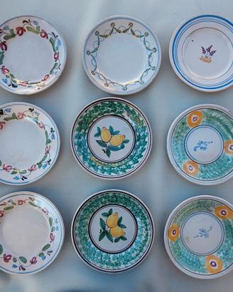 Piatti da frutta/dessert in ceramica decorata 9