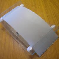 APPLIQUE RIGHE VETRO SATINATO BIANCO