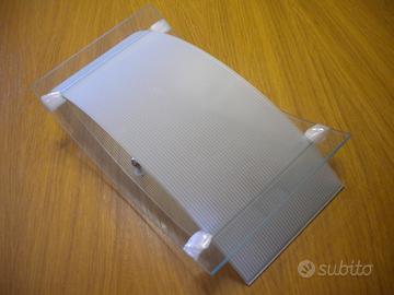 APPLIQUE RIGHE VETRO SATINATO BIANCO