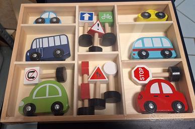 Set veicoli e segnali stradali