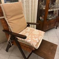 Poltrona in Legno Imbottita Come Nuova 