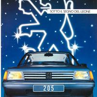 PEUGEOT 205 BROCHURE ORIGINALE del 1984