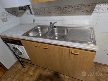 mobile lavabo cucina piano in marmo