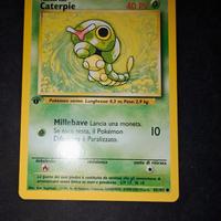 Pokémon caterpie set base prima edizione 1ed 