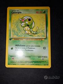 Pokémon caterpie set base prima edizione 1ed 