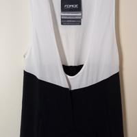 salopette estiva da ciclismo tg. S bianco/nera