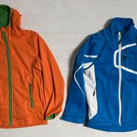 2 giacche trekking bambino QUECHUA 6 anni + pile