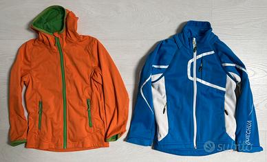 2 giacche trekking bambino QUECHUA 6 anni + pile