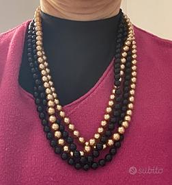 Collane lunghe perle + bracciale elegante