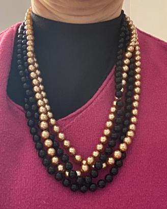 Collane lunghe perle + bracciale elegante